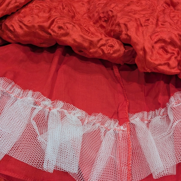 Valentines Toddler girl Red Rose Richie House 18m Dress - Picture 5 of 5